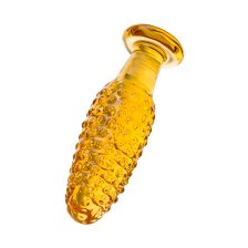 Анальная втулка Sexus Glass желтая