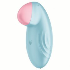 Перезаряжаемый смарт-стимулятор с вибрацией Satisfyer Tropical Tip Blue