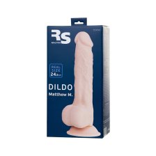 Фаллоимитатор RS Silicone Matthew M с уникальным материалом, телесный, 24,5 см