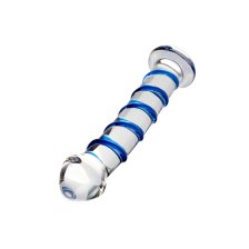 Нереалистичный фаллоимитатор Sexus Glass, стекло, прозрачный, 17 см