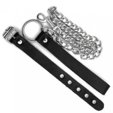 Кожаный поводок на пенис