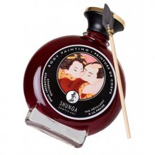 Съедобная крем-краска для тела Shunga Sparkling Strawberry Wine клубника с шампанским 100 мл