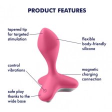 Анальная пробка с вибрацией Satisfyer Game Changer розовая