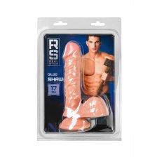 Реалистичный фаллоимитатор RealStick Nude Shaw, PVC, телесный, 17 см