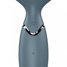 Перезаряжаемый мини-массажер с вибрацией Satisfyer Mini Wand-er серый