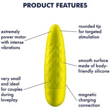 Мини вибратор Satisfyer Ultra Power Bullet 5 желтый
