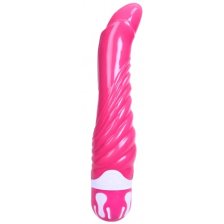 Рельефный вибратор The Realistic Cock розовый