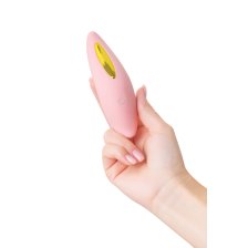 Вакуумный стимулятор Flovetta Lily, силикон, розовый, 13 см
