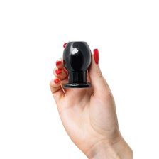 Анальная втулка TOYFA Basic S, TPE, чёрная, 6 см