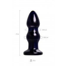 Стеклянная вибровтулка Sexus Glass, стекло, синяя
