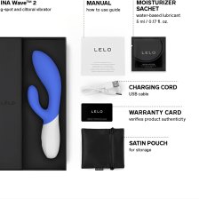 LELO Ina Wave 2 California Sky - Вибратор-кролик, 20 см (голубой)