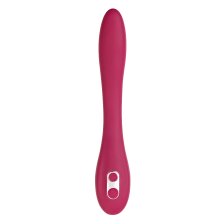 Многофункциональный вибратор L'EROINA Caberna, силикон, бордовый, 20 см