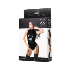 Боди Glossy Adriana из материала Wetlook, L