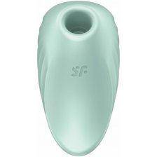 Вакуумно-волновой стимулятор с вибрацией Satisfyer Pearl Diver зеленый
