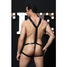 Боди wetlook Candy Boy Kobe черное, S/L