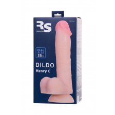 ФАЛЛОИМИТАТОР REALSTICK SILICONE HENRY C, ТЕЛЕСНЫЙ, 25 СМ