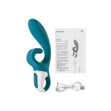 Нереалистичный вибратор Satisfyer Hug me синий