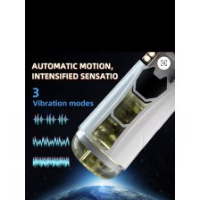 Автоматический мастурбатор вакуумный, с подогревом, 92418