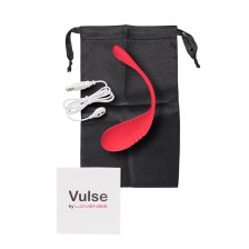 Виброяйцо LOVENSE Vulse, силикон, красный, 20,3 см