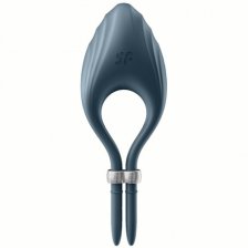 Эрекционное кольцо с вибрацией Satisfyer Duelist серый