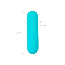 Вибропуля A-toys Tnim, силикон, голубой, 6,5 см
