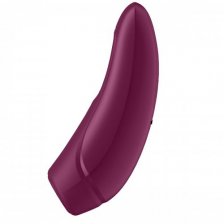Вакуумный смарт-стимулятор клитора с вибрацией Satisfyer Curvy 1+ Rose Red