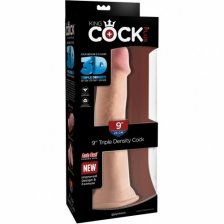 Большой фаллоимитатор на присоске King Cock Plus Triple Density 25 см
