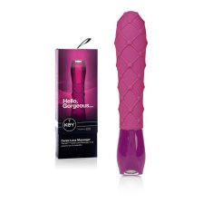 Вибратор Key™ Ceres Lace Massager, 7 режимов, розовый силикон, 19х3,7см