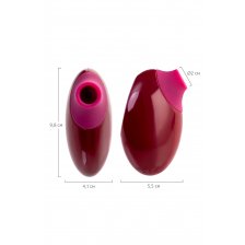 Вакуумный стимулятор клитора TOYFA A-Toys Myrty, бордовый