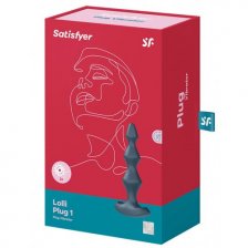 Анальная виброелочка Lolli Plug 1 Satisfyer серая