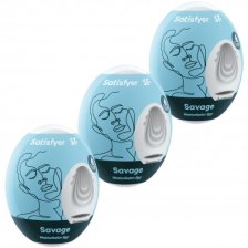 Набор яиц-мастурбаторов Satisfyer Masturbator Egg Savage 3 шт