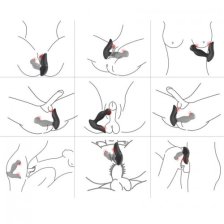 Перезаряжаемый вибромассажер для простаты P-SPOT MASSAGER, черный