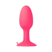 АНАЛЬНАЯ ВТУЛКА TOYFA POPO PLEASURE, СО СТАЛЬНЫМ ШАРИКОМ ВНУТРИ, СИЛИКОН, РОЗОВАЯ, 10,5 СМ