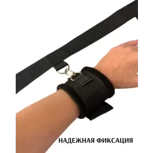 Набор для бондажа к кровати чёрный