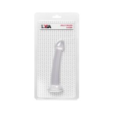 НЕРЕАЛИСТИЧНЫЙ ФАЛЛОИМИТАТОР JELLY DILDO S TOYFA BASIC, TPE, ПРОЗРАЧНЫЙ, 15,5 СМ