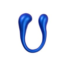 Многофункциональный вибратор L`Eroina APP ETERN с пультом и APP, силикон, синий, 23 см