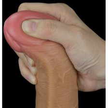 Реалистичный вибратор с ротацией Dual Layered Silicone Rotator 25 см