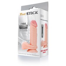 Вибратор RealStick 102 телесный, 7 режимов вибрации, 17 см
