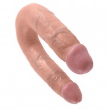 Двойной фаллоимитатор King Cock U-Shaped Medium Double Trouble Flesh