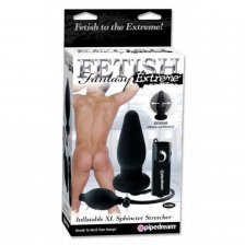 Анальная вибро-пробка расширяющаяся FFE Inflatable XL Sphincter Stretcher