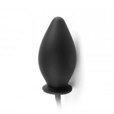 Анальная пробка расширяющаяся AFC Inflatable Silicone Plug Black