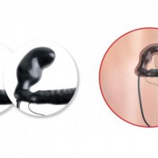 Страпон безремневой с вибрацией FF Inflatable Vibrating Strapless Strap-On