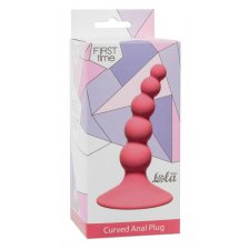 Анальная пробка Ribbed Plug Pink