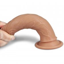 Фаллос на присоске 7" Dual-Layered Silicone Cock телесный