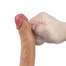 Фаллос на присоске с мошонкой 7" Dual-Layered Silicone Cock