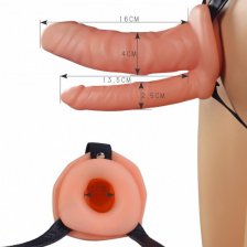 Фаллопротез для двойного проникновения Unisex Hollow Double Penetrator