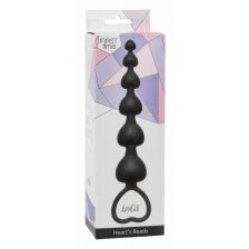 Анальная цепочка Heart's Beads Black