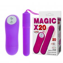 Беспроводной вибростимулятор фиолетовый Magic X20