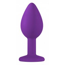 Анальная пробка Emotions Cutie Small Purple clear crystal