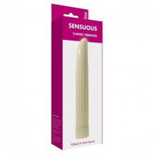 Анальный вибратор Sensuous Ribbed Vibrator Ivory Minx